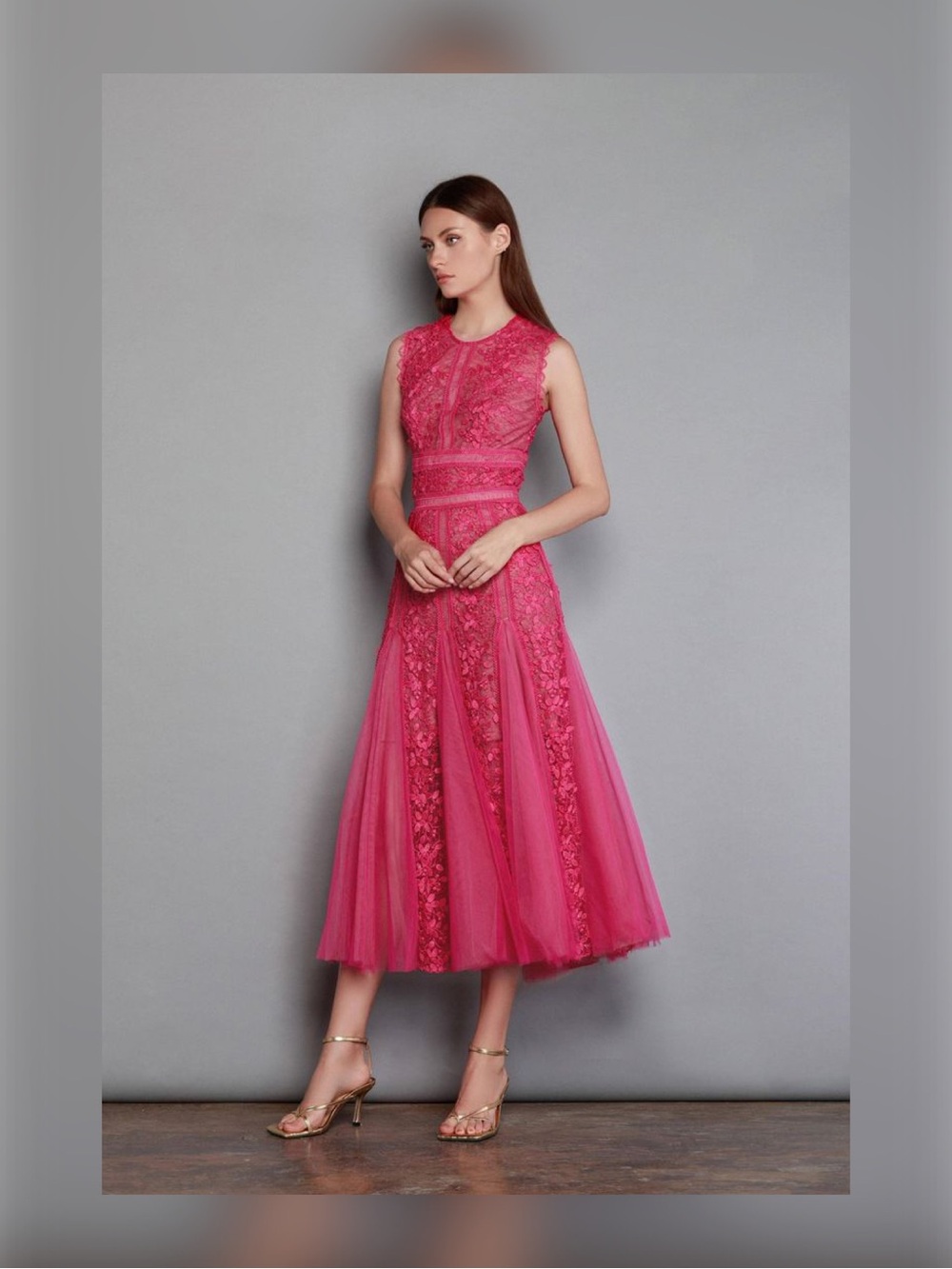 BRONX & BANCO Megan Lace Midi Dress - Picture 5 of 6